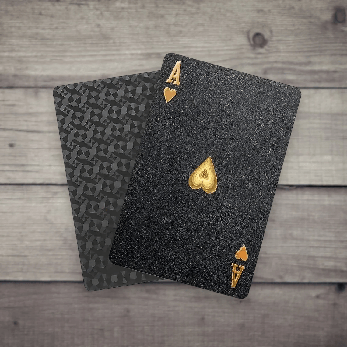Waterproof Diamond Black Playing Cards